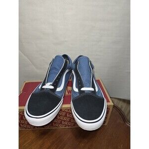 Vans Old Skool Navy Black White Men's 11 Canvas Suede VN000D3HNVY NIB